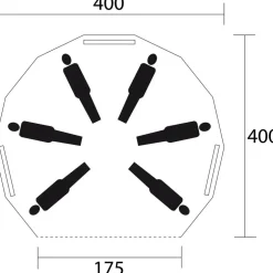 De Wit  Sherpa 400 groepstent inclusief binnentent beige