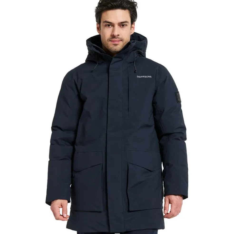 Didriksons Akilles parka outdoor jack heren dark night blue