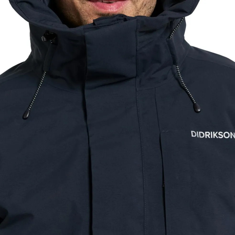 Didriksons Akilles parka outdoor jack heren dark night blue