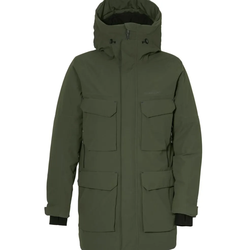Didriksons Drew parka outdoor jack heren deep green
