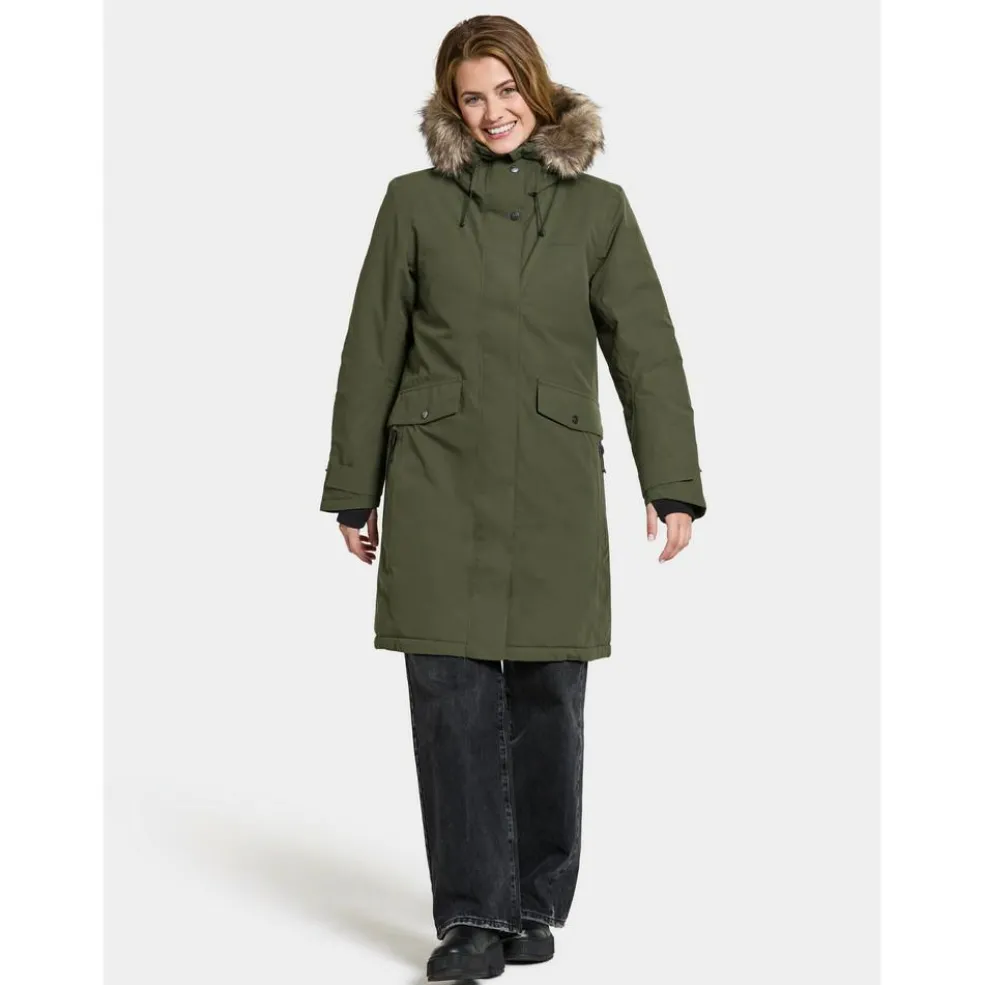 Didriksons Erika Parka outdoor jack dames deep green