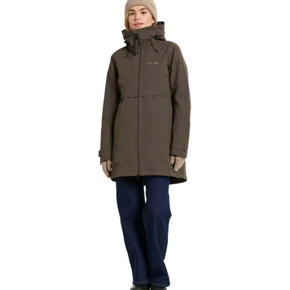 Didriksons Helle parka outdoor jack dames mocha brown