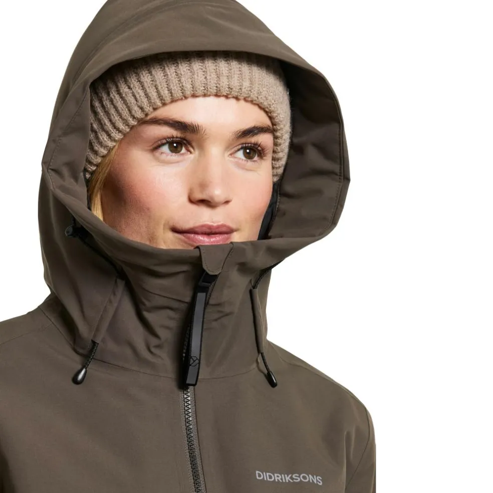 Didriksons Helle parka outdoor jack dames mocha brown