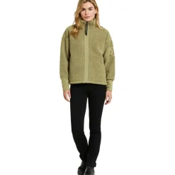 Didriksons Mella vest dames olive green