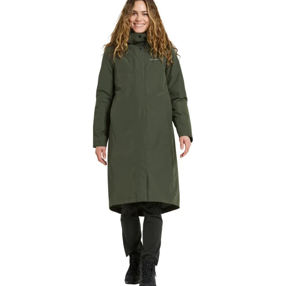 Didriksons Selia parka outdoor jack dames deep green