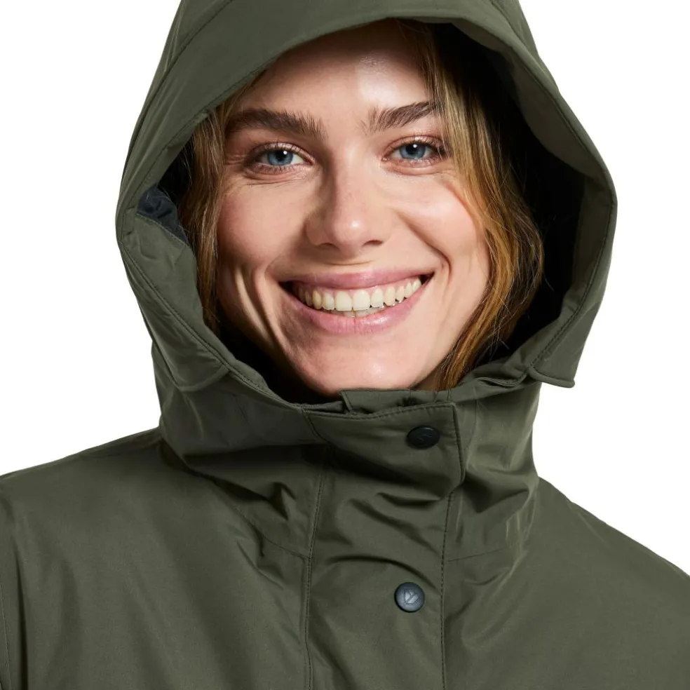 Didriksons Selia parka outdoor jack dames deep green