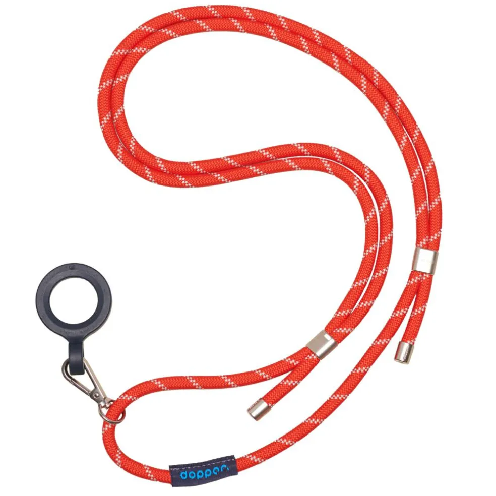 Dopper koord silver red