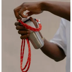 Dopper koord silver red