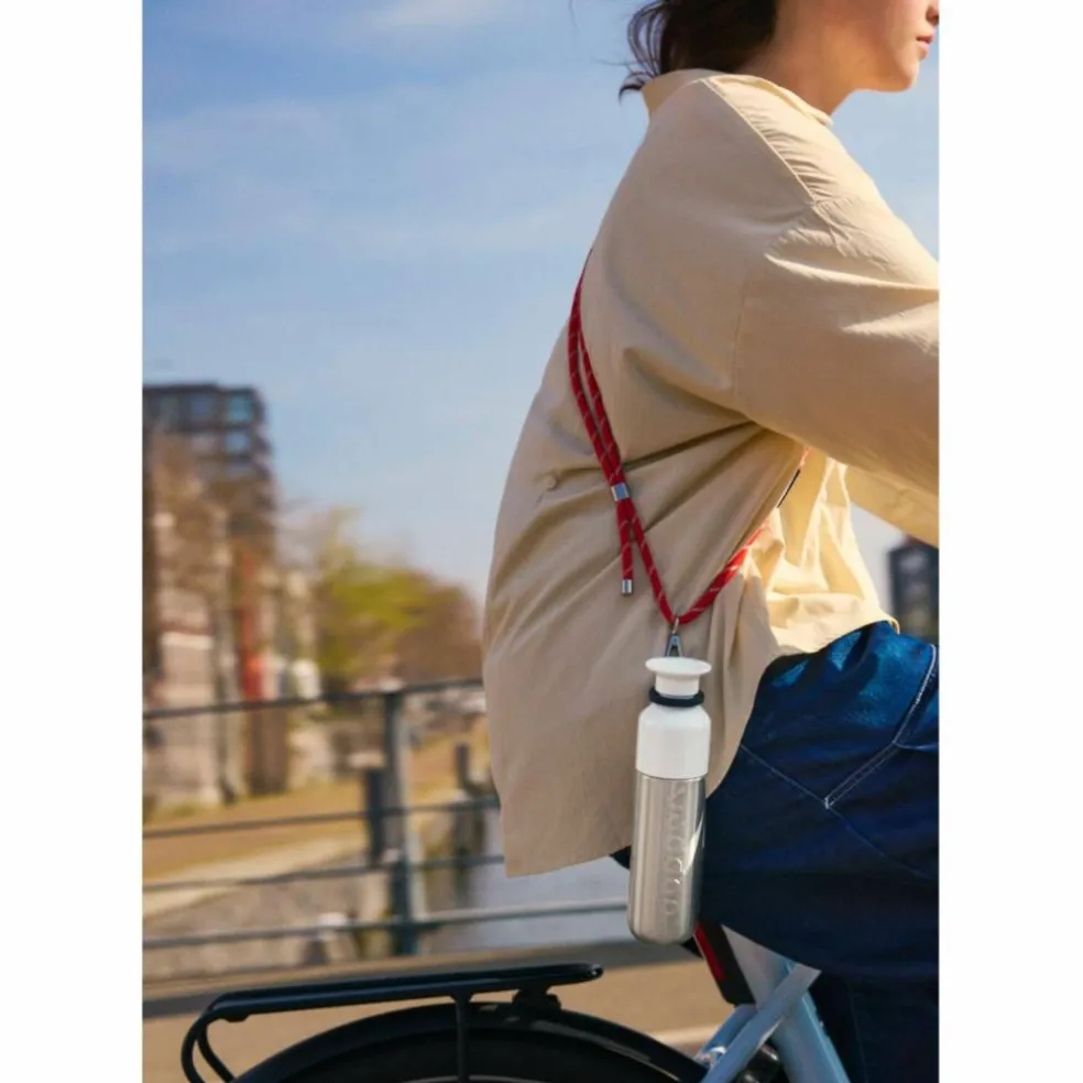 Dopper koord silver red