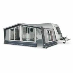 Doréma Diamond XL300 De Luxe voortent 25 mm stalen frame  antraciet