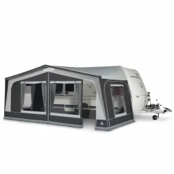 Doréma Monza 240 DeLuxe voortent 25 mm stalen frame antraciet