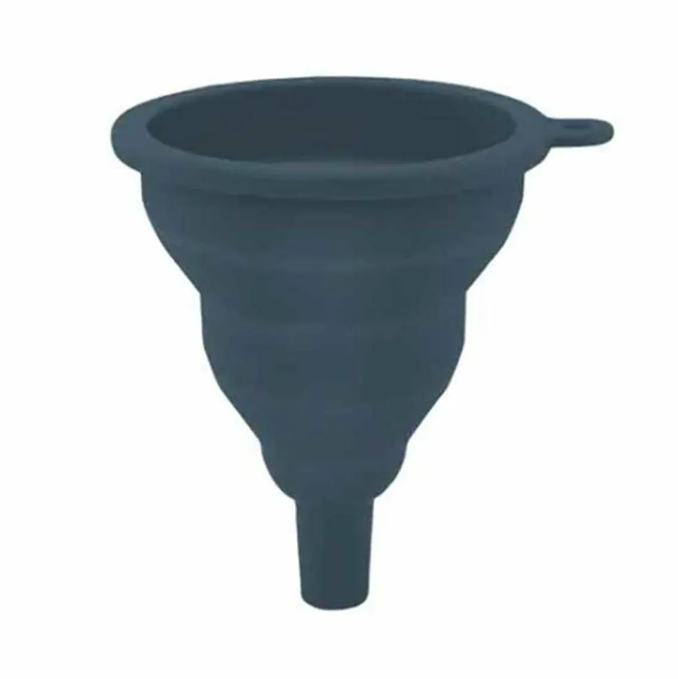 Dotz Opvouwbare trechter van siliconen aquablauw