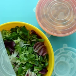 Dotz Siliconen vershouddeksels ø 6 - 21 cm transparant 6-pack