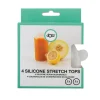 Dotz Siliconen vershouddeksels ø 6 - 9 cm transparant 4-pack