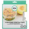 Dotz Siliconen vershouddeksels ø 11 - 14 cm transparant 4-pack