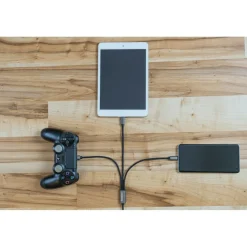 Dörr USB Charging Cable 3-in-1 oplaadkabel 35 cm titan black