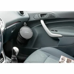 Dunlop Opvouwbare prullenbak 4 liter zwart