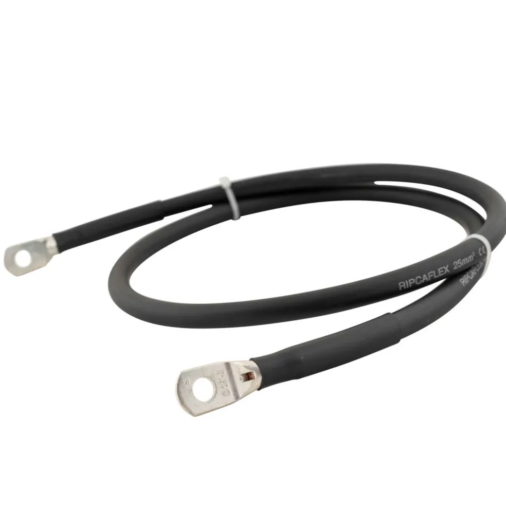 DWS Accukabel M8-M8 25 mm² zwart 1 meter