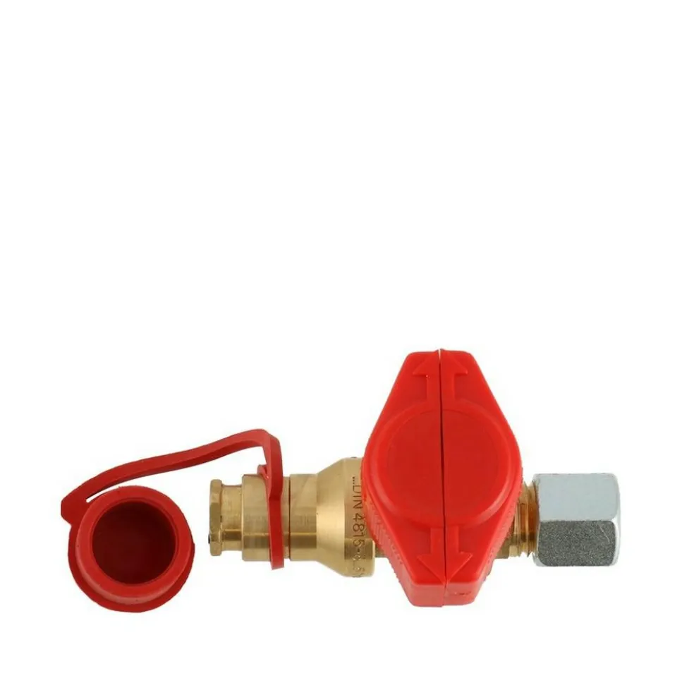 DWS afsluitkraan met snelkoppeling 8 mm - knelkoppeling 8 mm