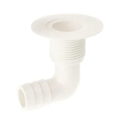 DWS Afvoerplug haaks 19 mm wit