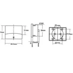 DWS Analoge voltmeter tot 30V