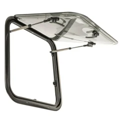 DWS Camping  Klapraam getint inclusief combihor wit 500 x 500  mm