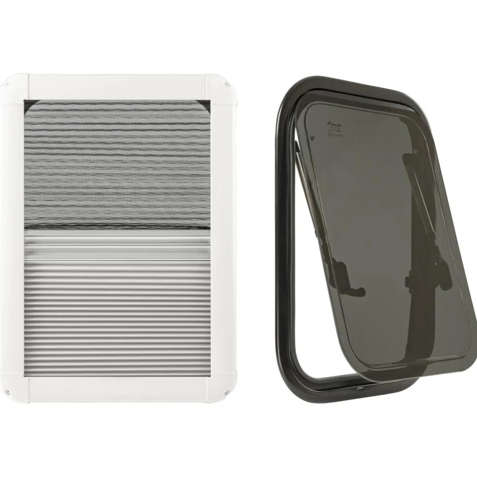 DWS Camping Klapraam getint inclusief combihor wit 350 x 500 mm