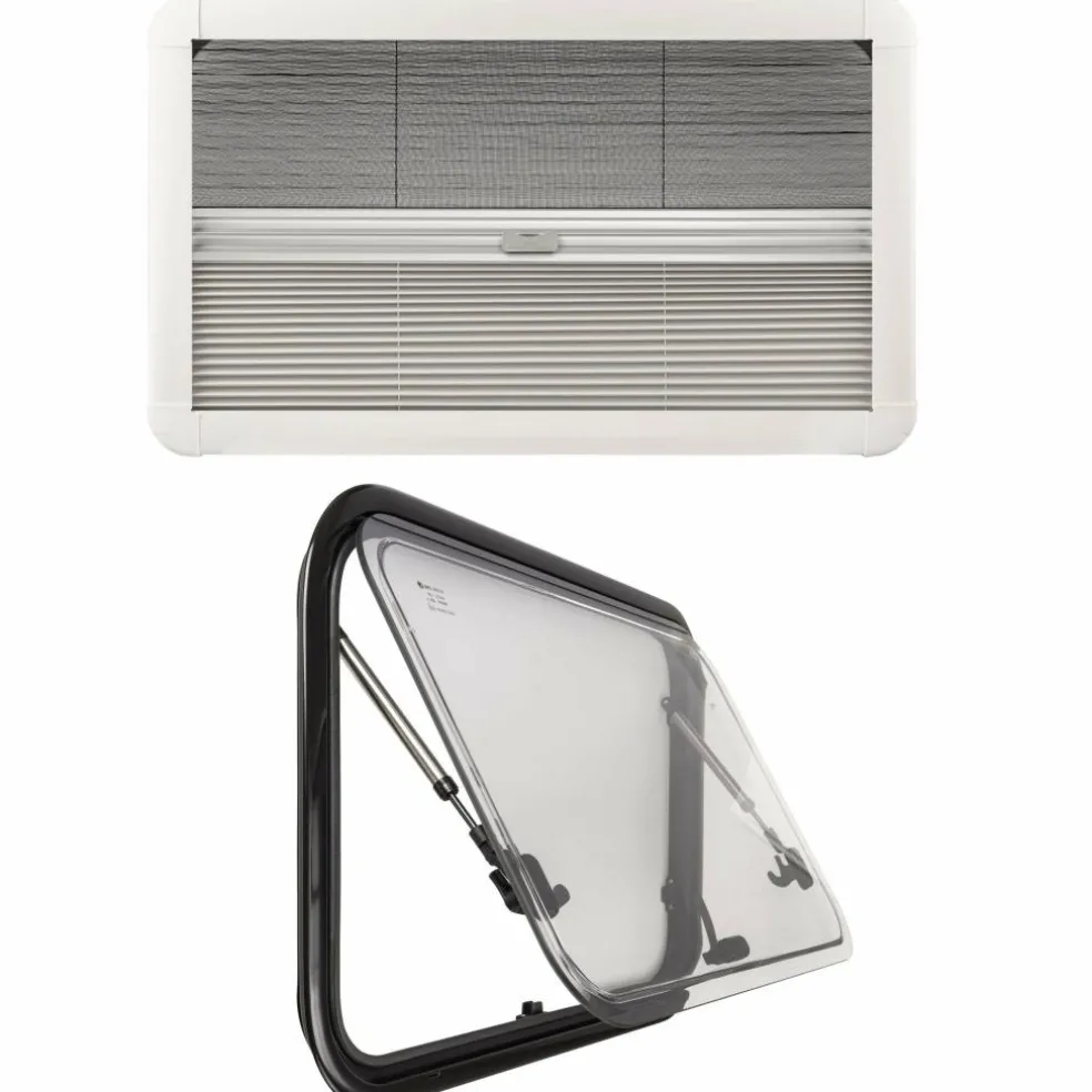 DWS Camping Klapraam transparant inclusief combihor wit 500 x 300 mm