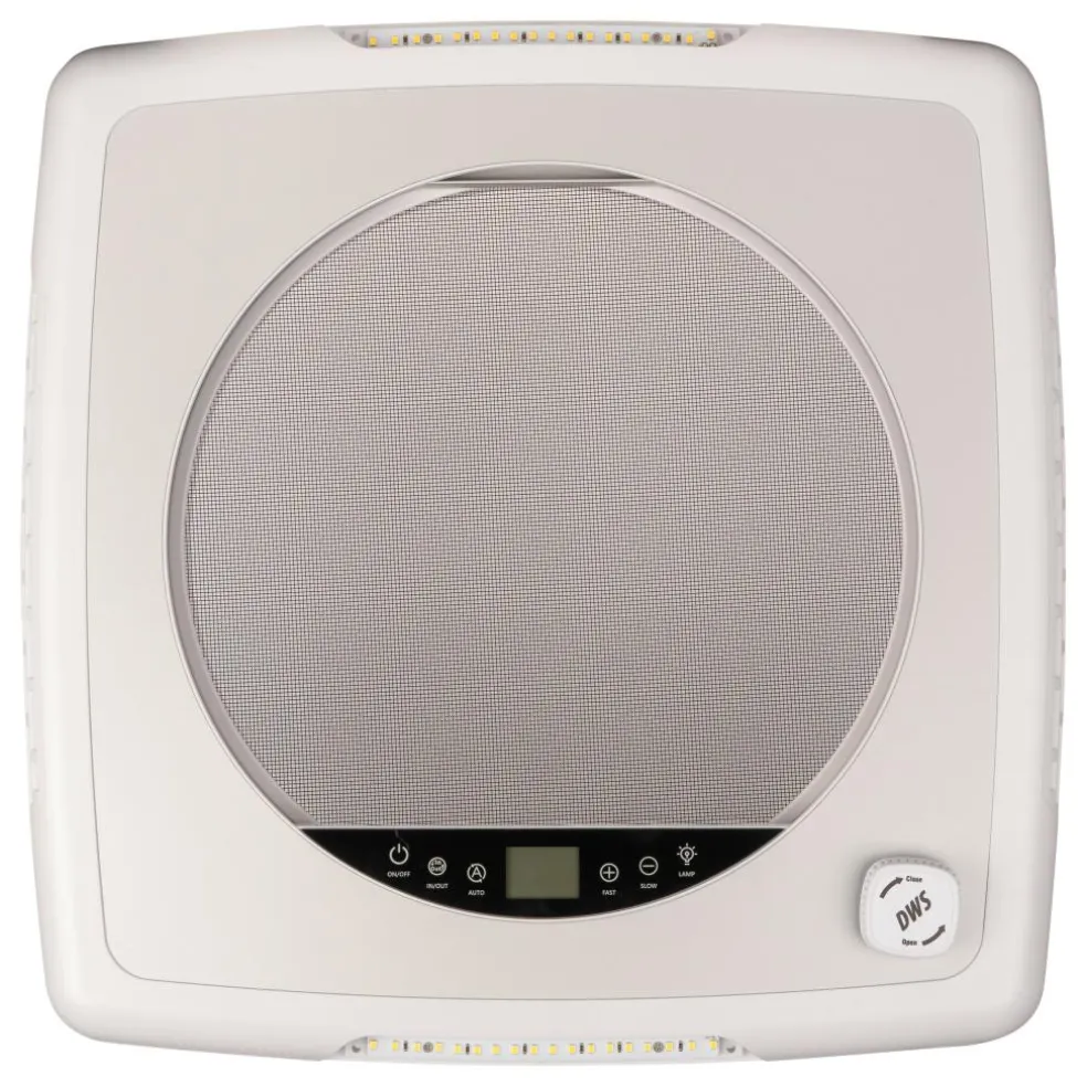 DWS Camping Plus Fan dakventilator 40 x 40 zwart