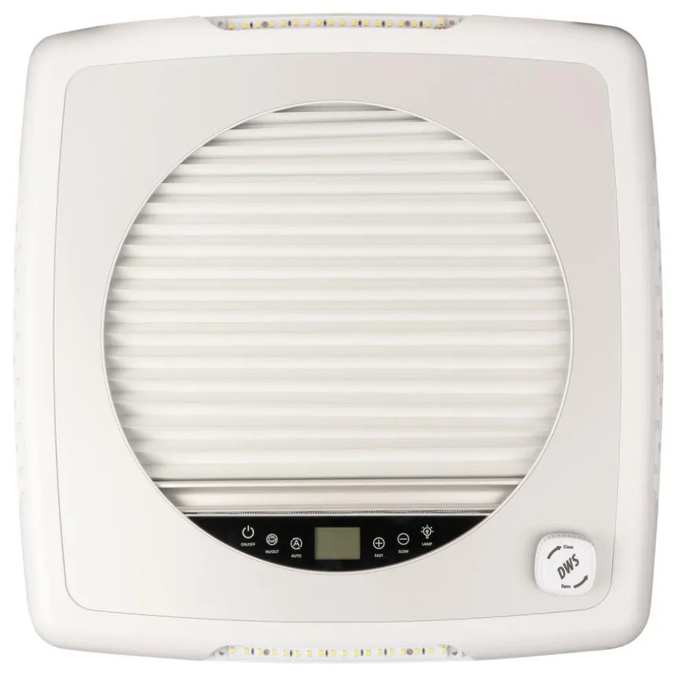 DWS Camping Plus Fan dakventilator 40 x 40 zwart