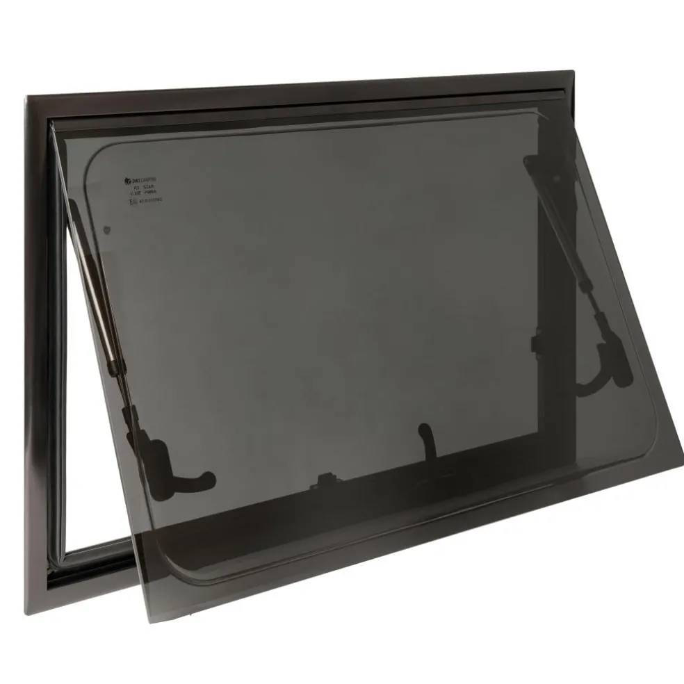 DWS Camping Rechthoekig klapraam inclusief combihor zwart 900 x 450 mm