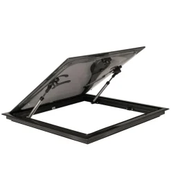 DWS Camping  Rechthoekig klapraam inclusief combihor zwart  500 x 500 mm