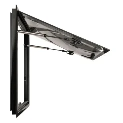 DWS Camping  Rechthoekig klapraam inclusief combihor zwart  500 x 500 mm