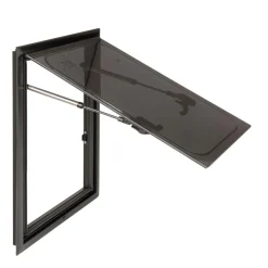 DWS Camping  Rechthoekig klapraam inclusief combihor zwart 350 x 500 mm