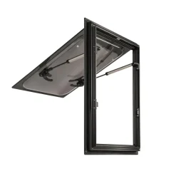 DWS Camping  Rechthoekig klapraam inclusief combihor zwart 350 x 500 mm