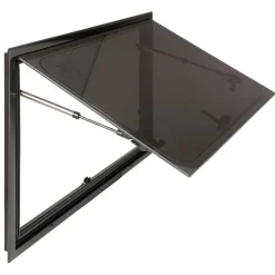 DWS Camping Rechthoekig klapraam inclusief combihor zwart 700 x 350 mm