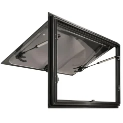 DWS Camping Rechthoekig klapraam inclusief combihor zwart 700 x 400 mm