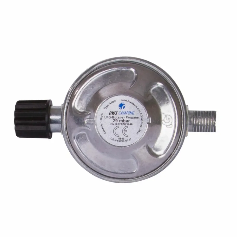 DWS Campingaz gasdrukregelaar 29 mbar met 1/4 linkse a