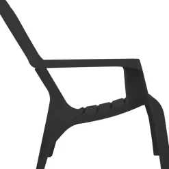 DWS Dolomiti stapelbare tuinstoel antraciet per 6 stuks