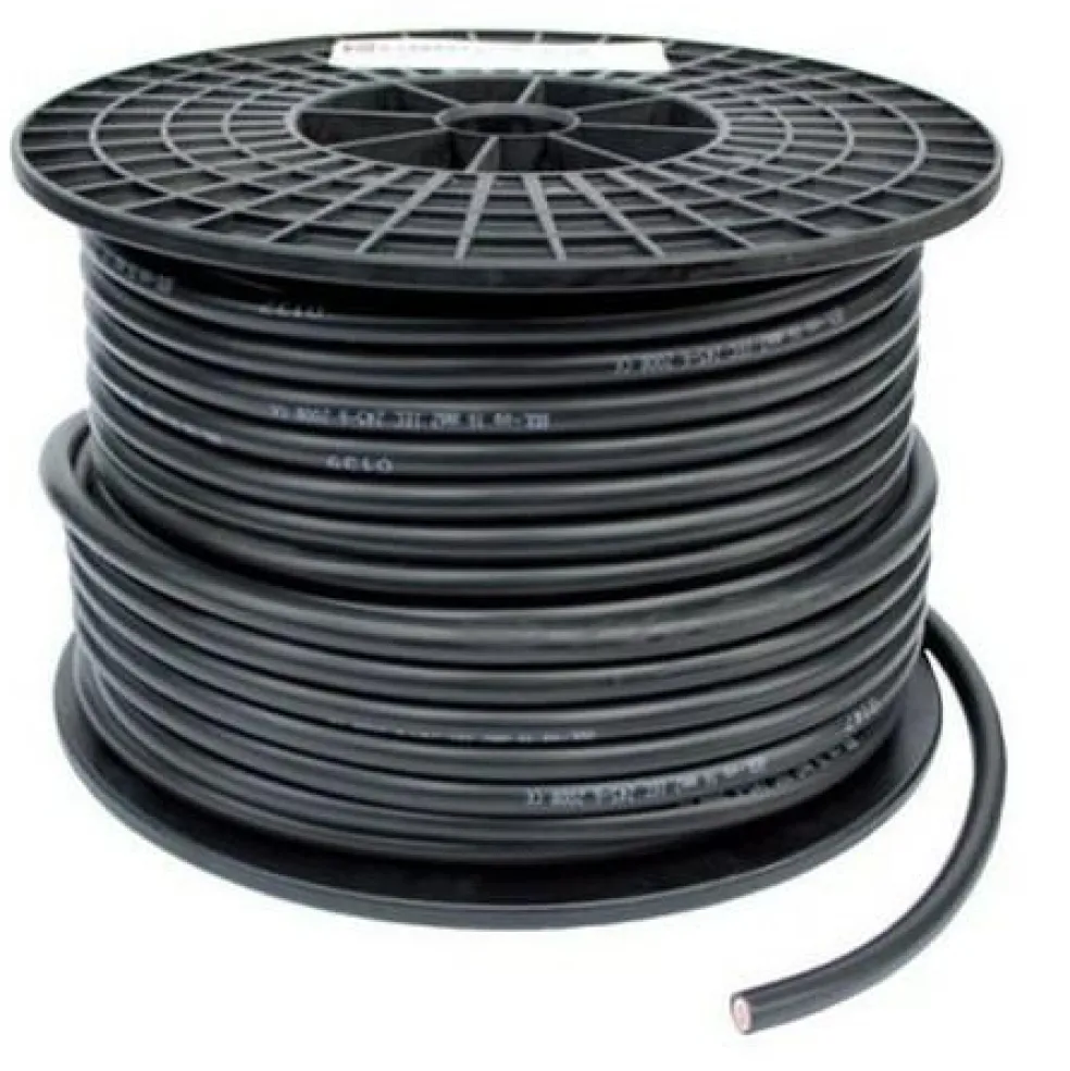 DWS Dubbel geïsoleerde kabel zwart 50 mm