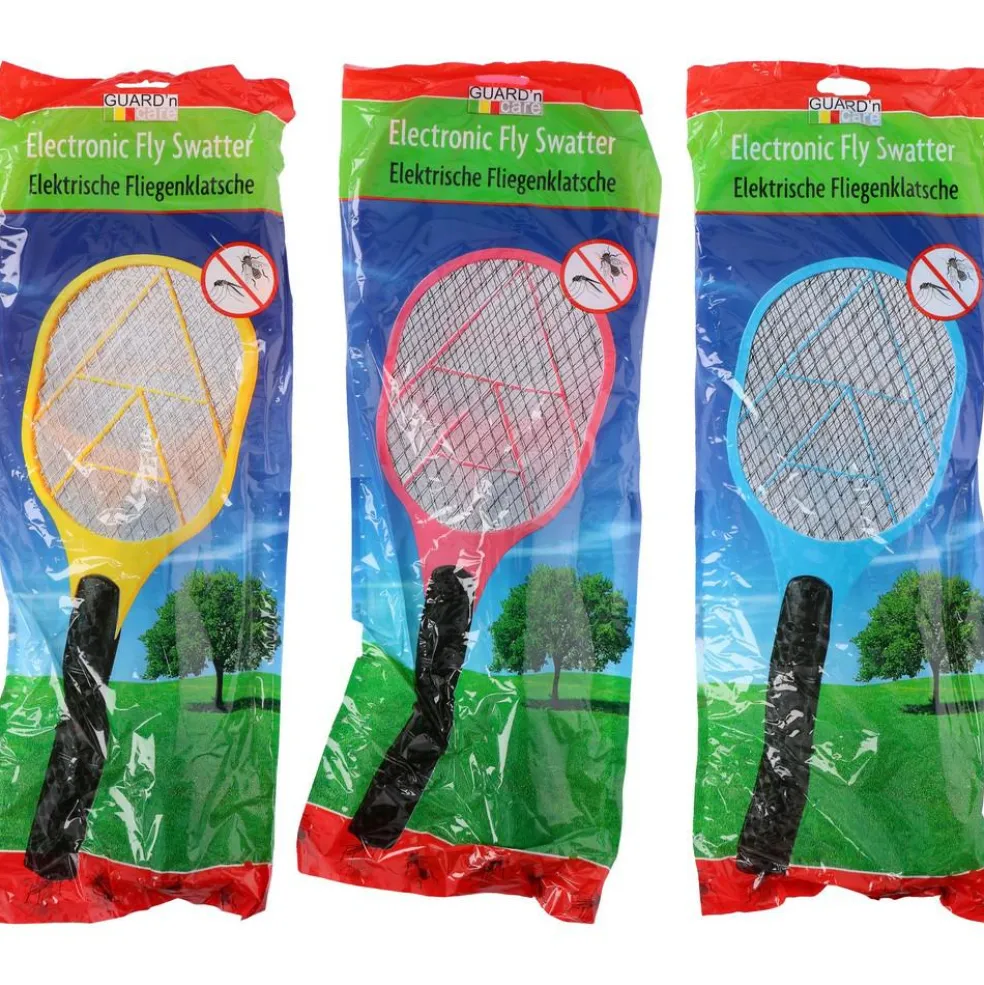 DWS Elektrische vliegenmepper 3 kleuren assorti