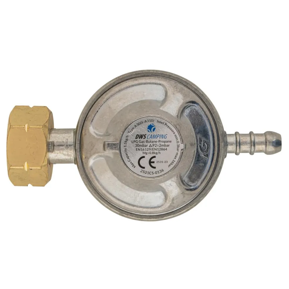 DWS Gasdrukregelaar universeel 30 mbar slangpilaar