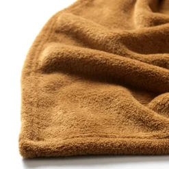 DWS Harvey fleece plaid 150 x 200 cm tobacco brown