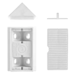 DWS Meubelverbinders 4 gaats wit per 10 stuks