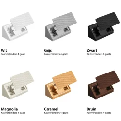 DWS Meubelverbinders 4 gaats wit per 10 stuks