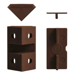 DWS Meubelverbinders 4 gaats bruin per 10 stuks