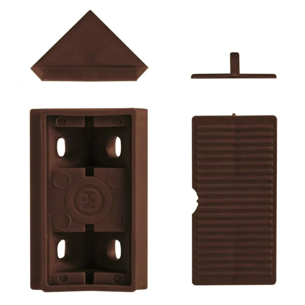 DWS Meubelverbinders 4 gaats bruin per 10 stuks