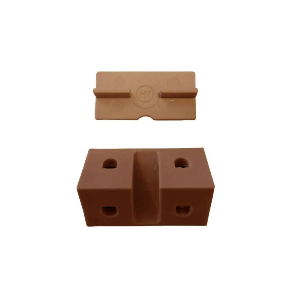 DWS meubelverbinders 4 gaats bruin per 100 stuks