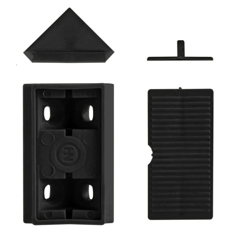 DWS Meubelverbinders 4 gaats zwart per 10 stuks