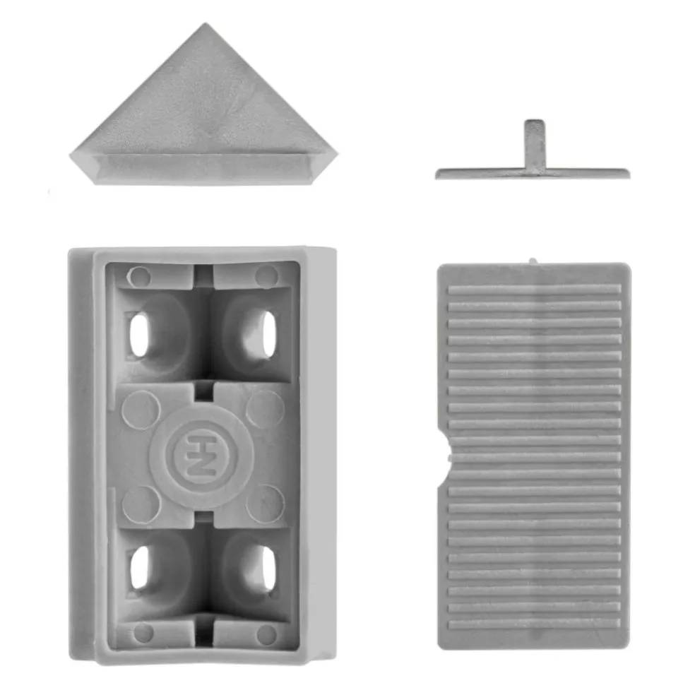 DWS Meubelverbinders 4 gaats grijs per 10 stuks